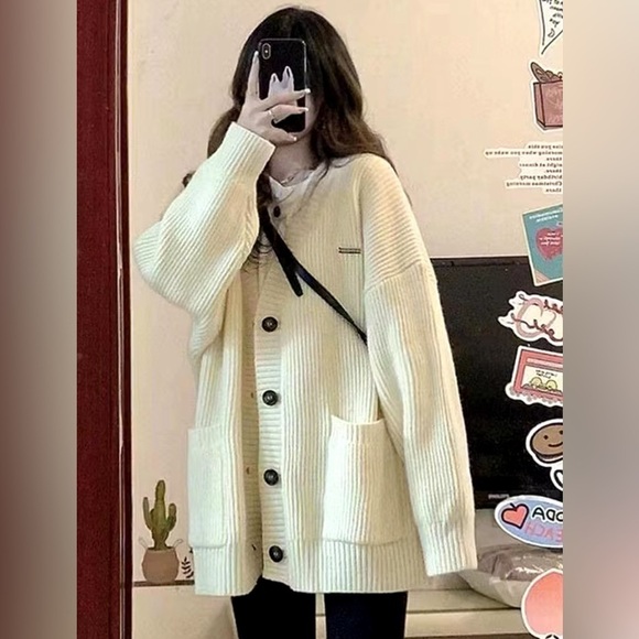 NWT Women´s Oversized Sweater Warm Solid Pullover...